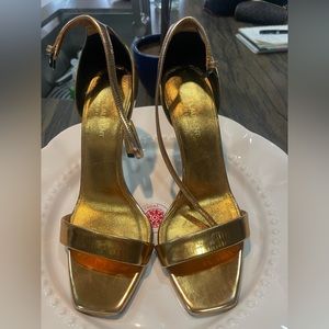 YSL deep gold saddles. Great for holidays. Wore twice.